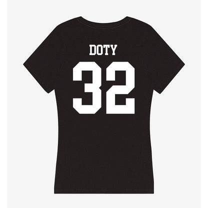 Utah State - NCAA Football : Charger Doty - Women's V-Neck T-Shirt-1