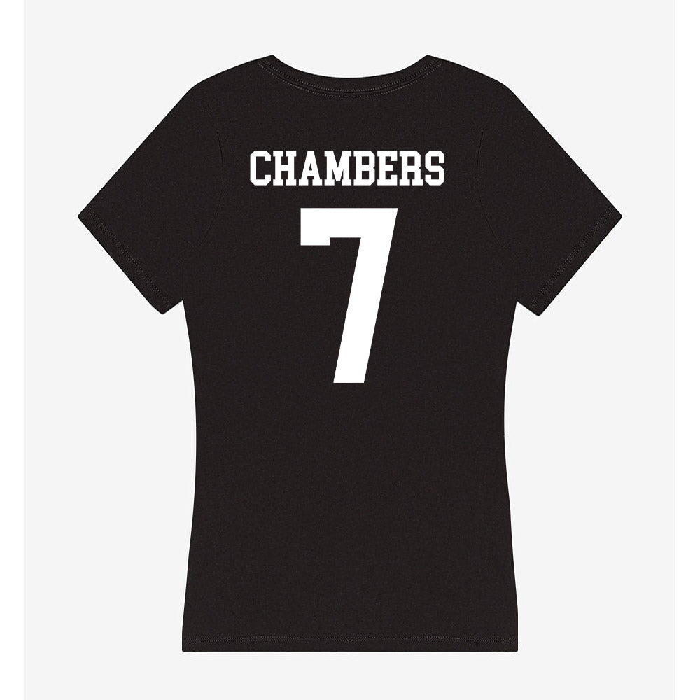 Utah State - NCAA Women's Soccer : Kaylie Chambers - Women's V-Neck T-Shirt-1
