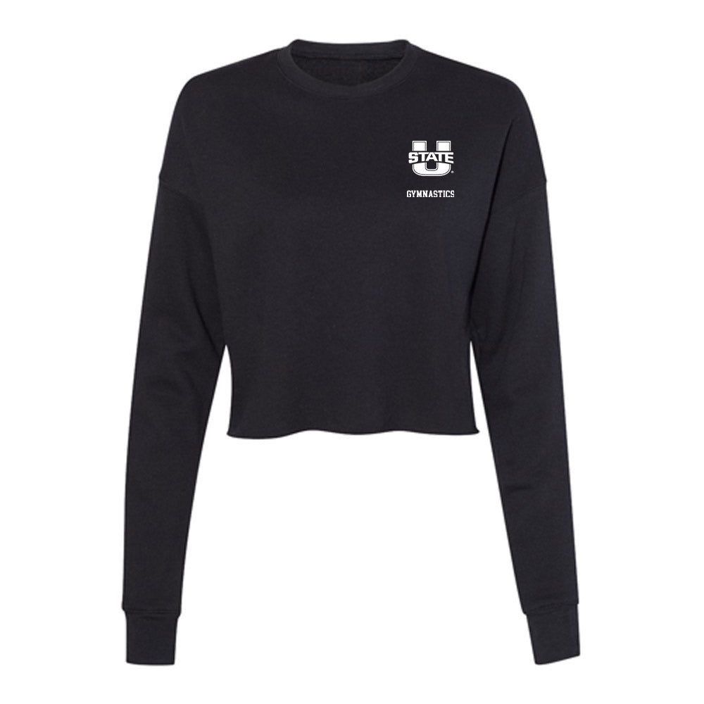 Utah State - NCAA Women's Gymnastics : Brylea Johnson - Women's Cropped Crew Fleece-0