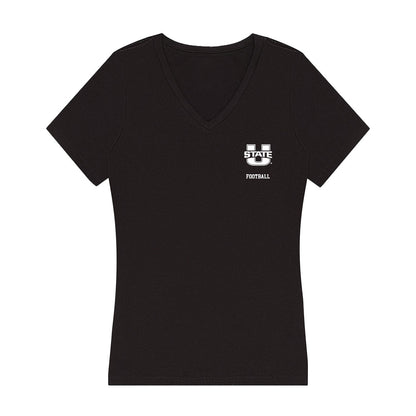 Utah State - NCAA Football : Tanner Rinker - Women's V-Neck T-Shirt-0