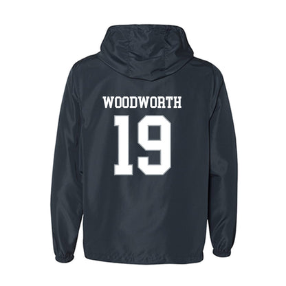 UConn - NCAA Women's Ice Hockey : Megan Woodworth - Windbreaker-1