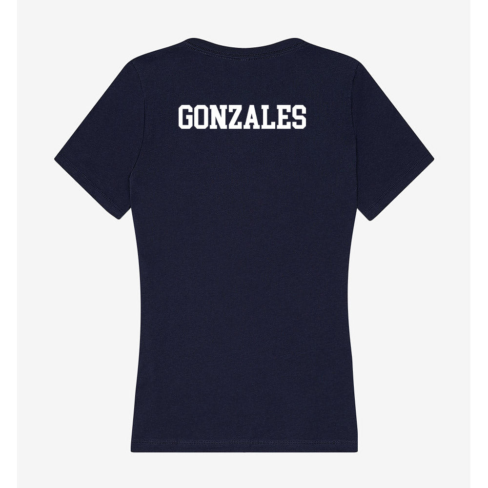 UConn - NCAA Women's Swimming & Diving : Lydia Gonzales - Women's V-Neck T-Shirt-1