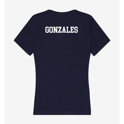 UConn - NCAA Women's Swimming & Diving : Lydia Gonzales - Women's V-Neck T-Shirt-1