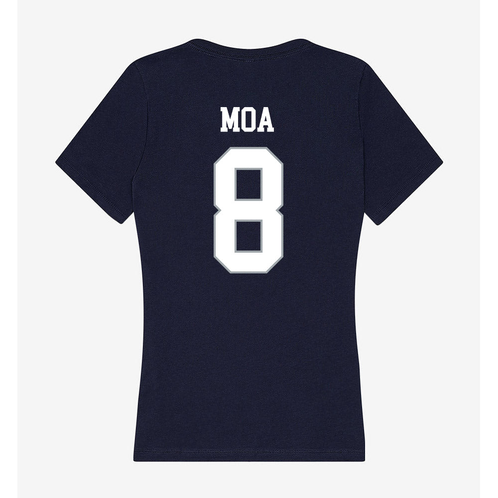 UConn - NCAA Football : Sione Moa - Women's V-Neck T-Shirt-1