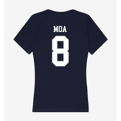 UConn - NCAA Football : Sione Moa - Women's V-Neck T-Shirt-1