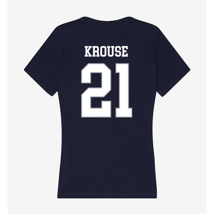 UConn - NCAA Women's Lacrosse : Natalya Krouse - Women's V-Neck T-Shirt-1