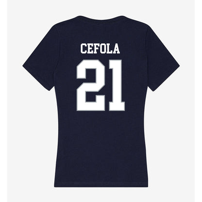 UConn - NCAA Softball : Bella Cefola - Women's V-Neck T-Shirt-1