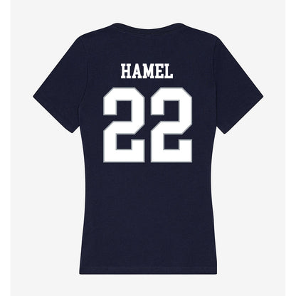 UConn - NCAA Men's Soccer : Johan Hamel - Women's V-Neck T-Shirt-1