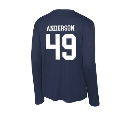 UConn - NCAA Football : Bryce Anderson - Activewear Long Sleeve T-Shirt-1