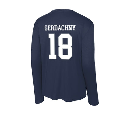 UConn - NCAA Women's Ice Hockey : Maya Serdachny - Activewear Long Sleeve T-Shirt-1