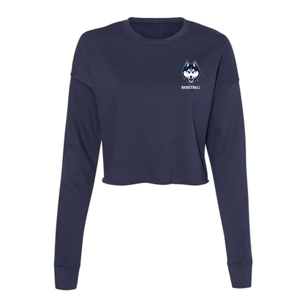 UConn - NCAA Women's Basketball : KK Arnold - Women's Cropped Crew Fleece-0