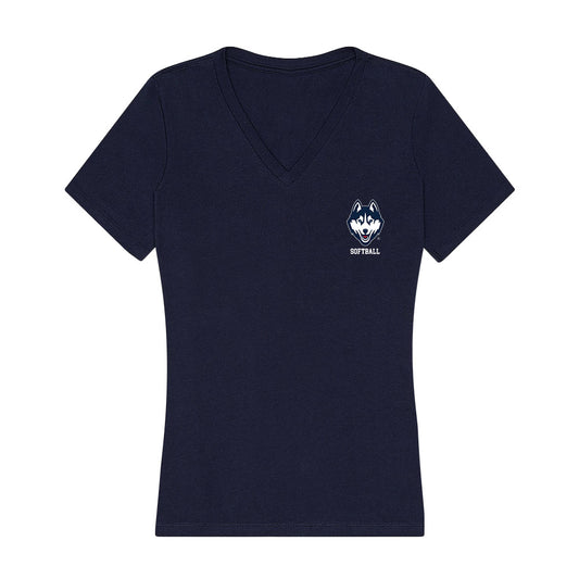 UConn - NCAA Softball : Alexis Juhl - Women's V-Neck T-Shirt-0