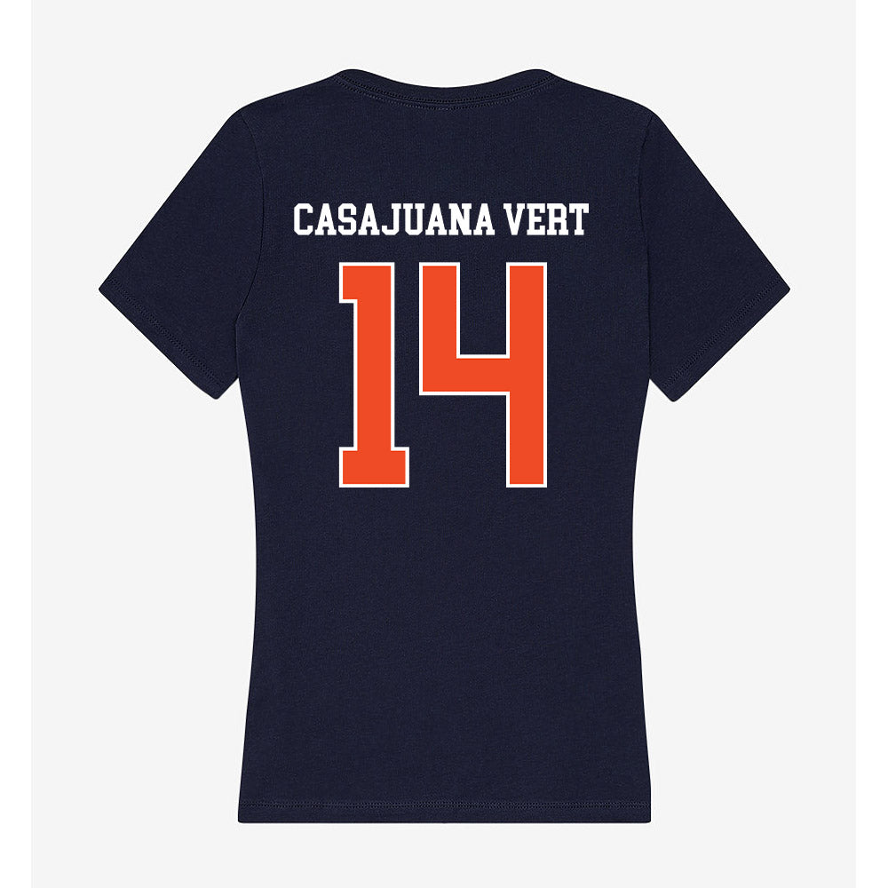 Auburn - NCAA Women's Soccer : Clara Casajuana Vert - Classic Shersey Women's V-Neck T-Shirt-1
