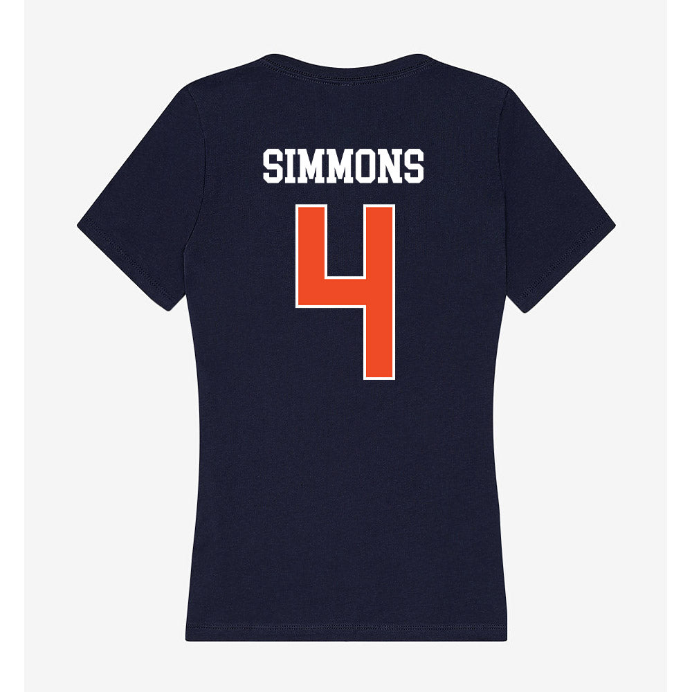 Auburn - NCAA Football : Malcolm Simmons - Classic Shersey Women's V-Neck T-Shirt-1
