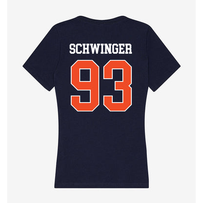 Auburn - NCAA Football : Charles Schwinger - Classic Shersey Women's V-Neck T-Shirt-1