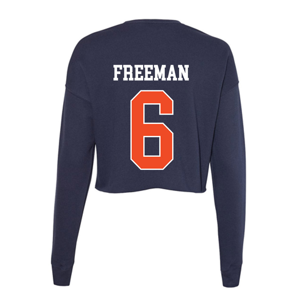 Auburn - NCAA Men's Basketball : Elyjah Freeman - Classic Shersey Women's Cropped Crew Fleece-1