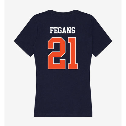 Auburn - NCAA Football : Anquon Fegans - Classic Shersey Women's V-Neck T-Shirt-1