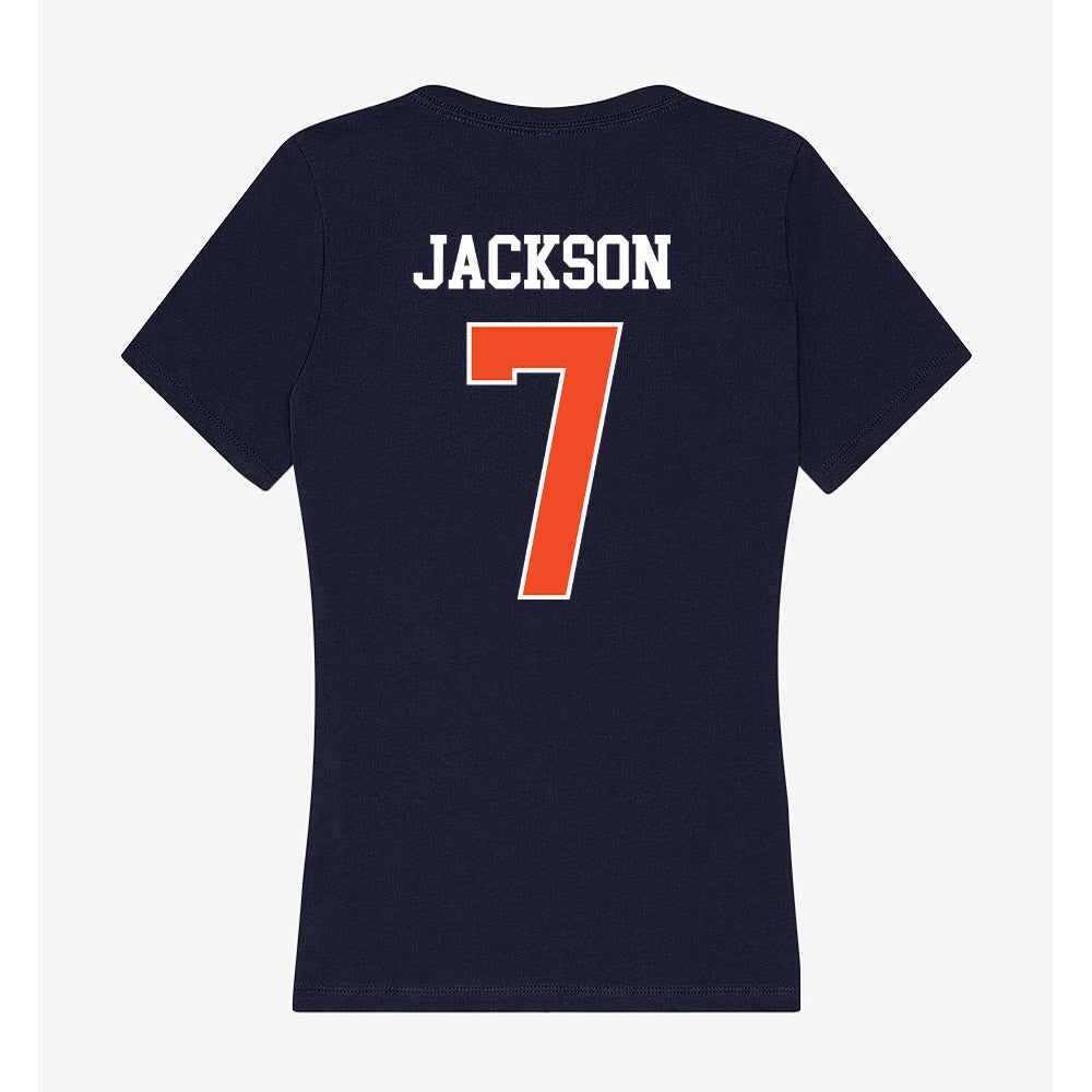 Auburn - NCAA Women's Basketball : A'riel Jackson - Classic Shersey Women's V-Neck T-Shirt-1