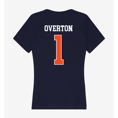 Auburn - NCAA Men's Basketball : Kevin Overton - Classic Shersey Women's V-Neck T-Shirt-1
