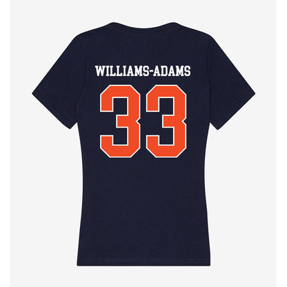 Auburn - NCAA Men's Basketball : Sebastian Williams-Adams - Classic Shersey Women's V-Neck T-Shirt-1