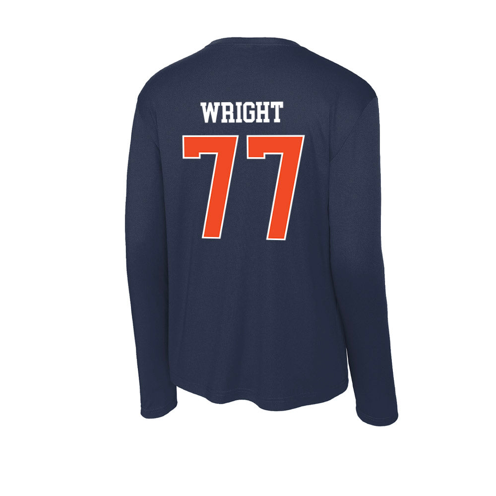 Auburn - NCAA Football : Jeremiah Wright - Classic Shersey Activewear Long Sleeve T-Shirt-1