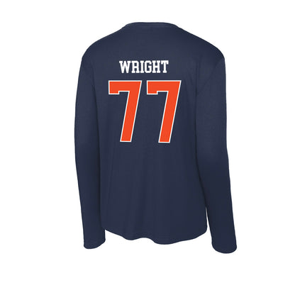 Auburn - NCAA Football : Jeremiah Wright - Classic Shersey Activewear Long Sleeve T-Shirt-1