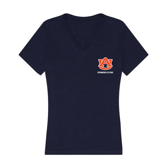 Auburn - NCAA Men's Swimming & Diving : Warner Russ - Classic Shersey Women's V-Neck T-Shirt-0