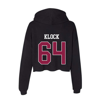 Virginia Tech - NCAA Football : Elijah Klock - Women's Crop Fleece Hoodie-1