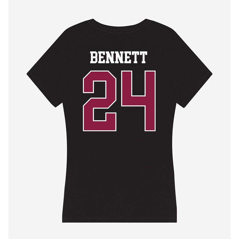 Virginia Tech - NCAA Football : Braydon Bennett - Women's V-Neck T-Shirt-1