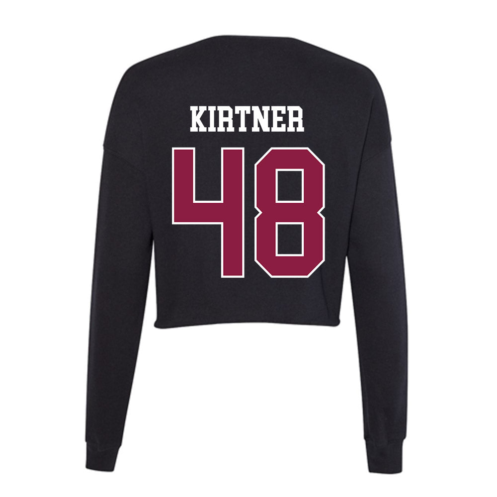 Virginia Tech - NCAA Baseball : Brady Kirtner - Women's Cropped Crew Fleece-1
