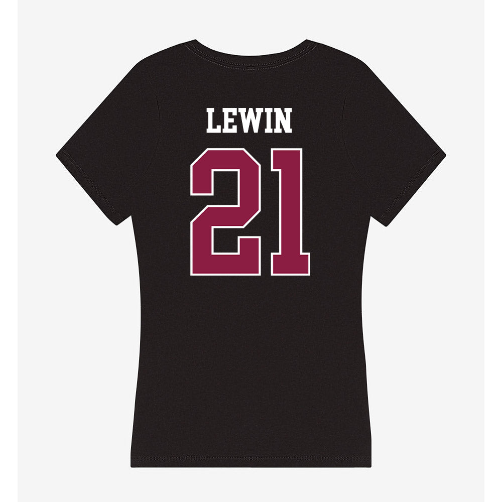 Virginia Tech - NCAA Women's Soccer : Taylor Lewin - Women's V-Neck T-Shirt-1
