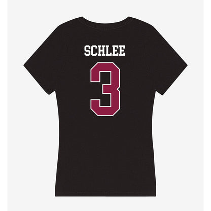 Virginia Tech - NCAA Football : Collin Schlee - Women's V-Neck T-Shirt-1