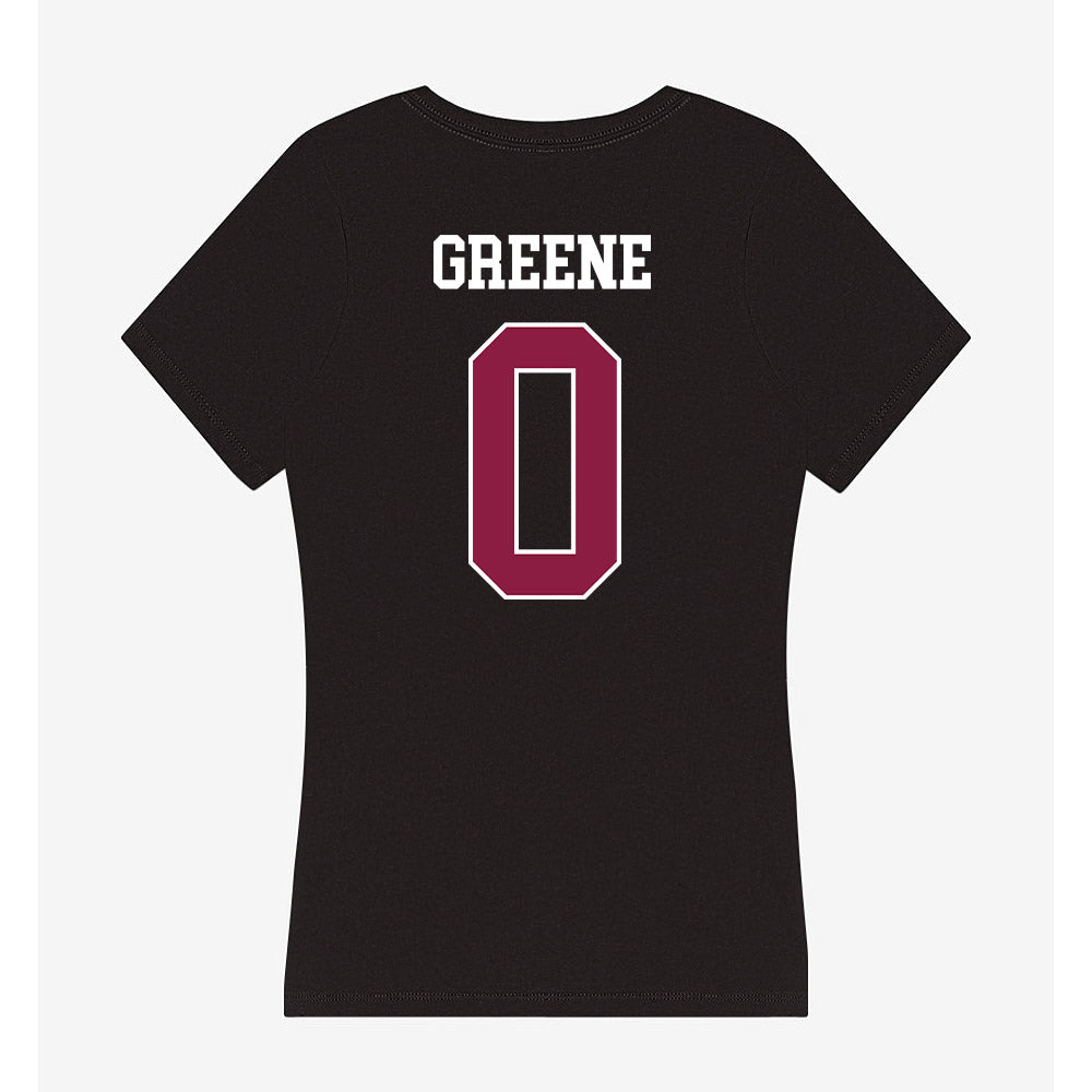 Virginia Tech - NCAA Football : Ayden Greene - Women's V-Neck T-Shirt-1