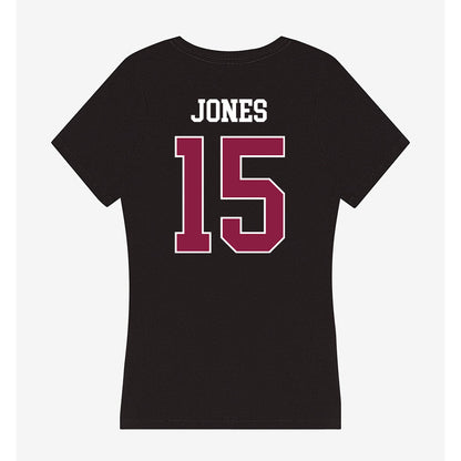 Virginia Tech - NCAA Football : Jaylen Jones - Women's V-Neck T-Shirt-1