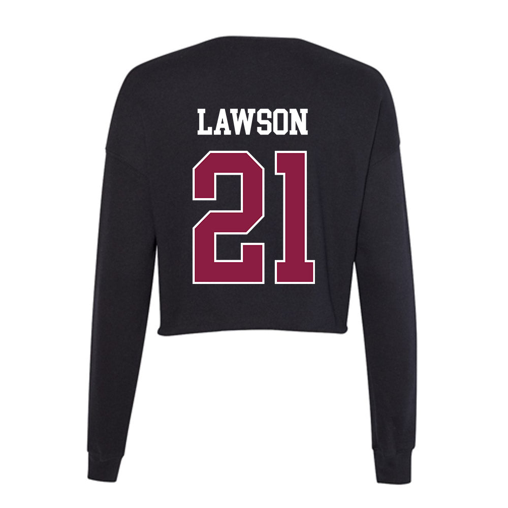 Virginia Tech - NCAA Football : Keli Lawson - Women's Cropped Crew Fleece-1
