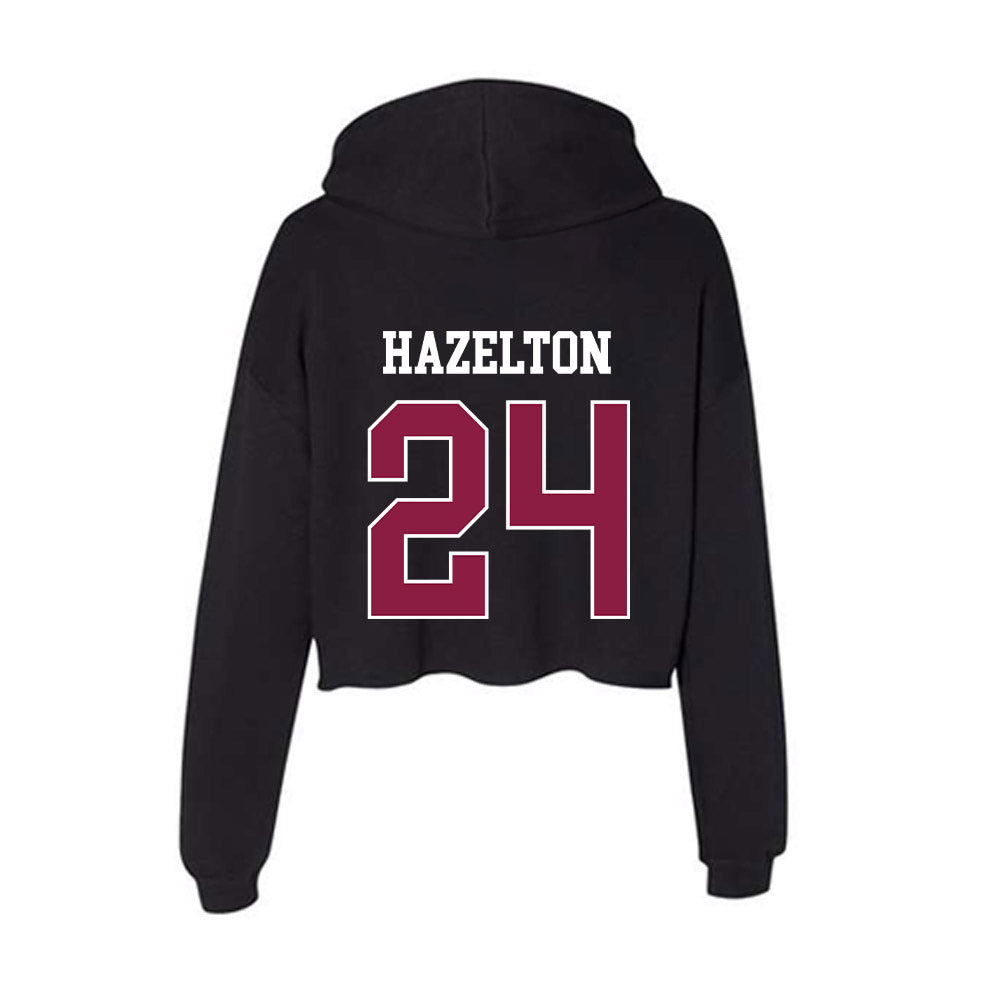Virginia Tech - NCAA Women's Volleyball : Reese Hazelton - Women's Crop Fleece Hoodie-1