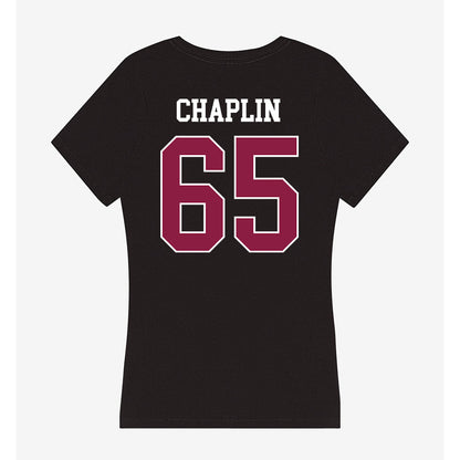 Virginia Tech - NCAA Football : Xavier Chaplin - Women's V-Neck T-Shirt-1
