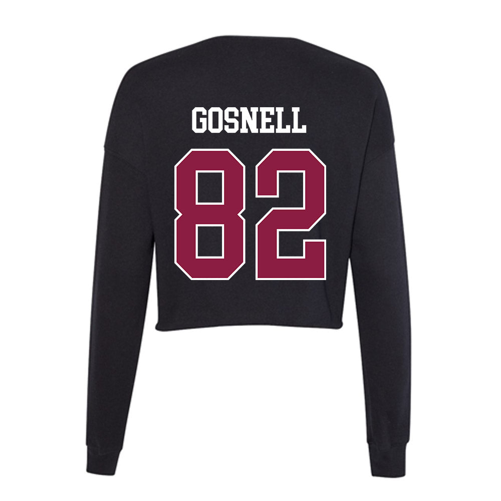 Virginia Tech - NCAA Football : Benji Gosnell - Women's Cropped Crew Fleece-1