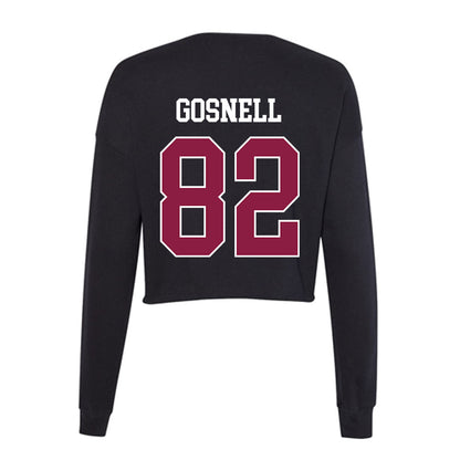Virginia Tech - NCAA Football : Benji Gosnell - Women's Cropped Crew Fleece-1