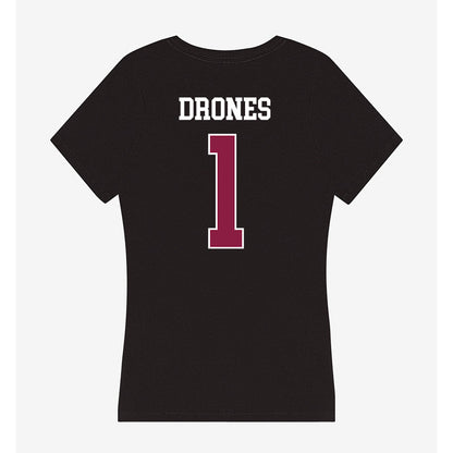 Virginia Tech - NCAA Football : Kyron Drones - Women's V-Neck T-Shirt-1