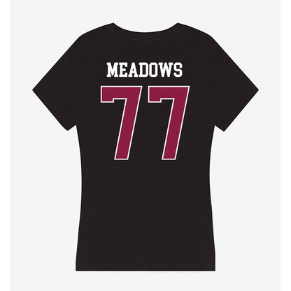 Virginia Tech - NCAA Football : Brody Meadows - Women's V-Neck T-Shirt-1