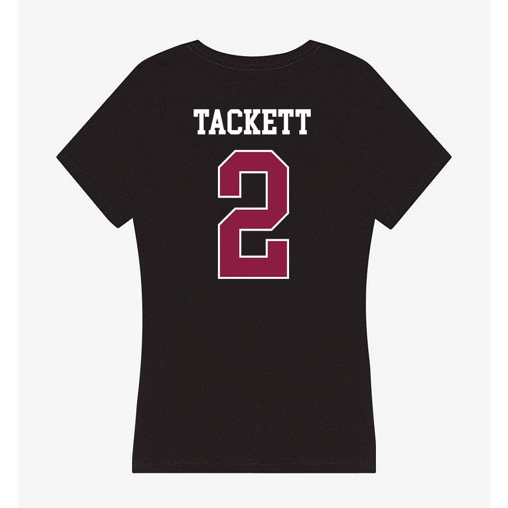 Virginia Tech - NCAA Baseball : Sam Tackett - Women's V-Neck T-Shirt-1