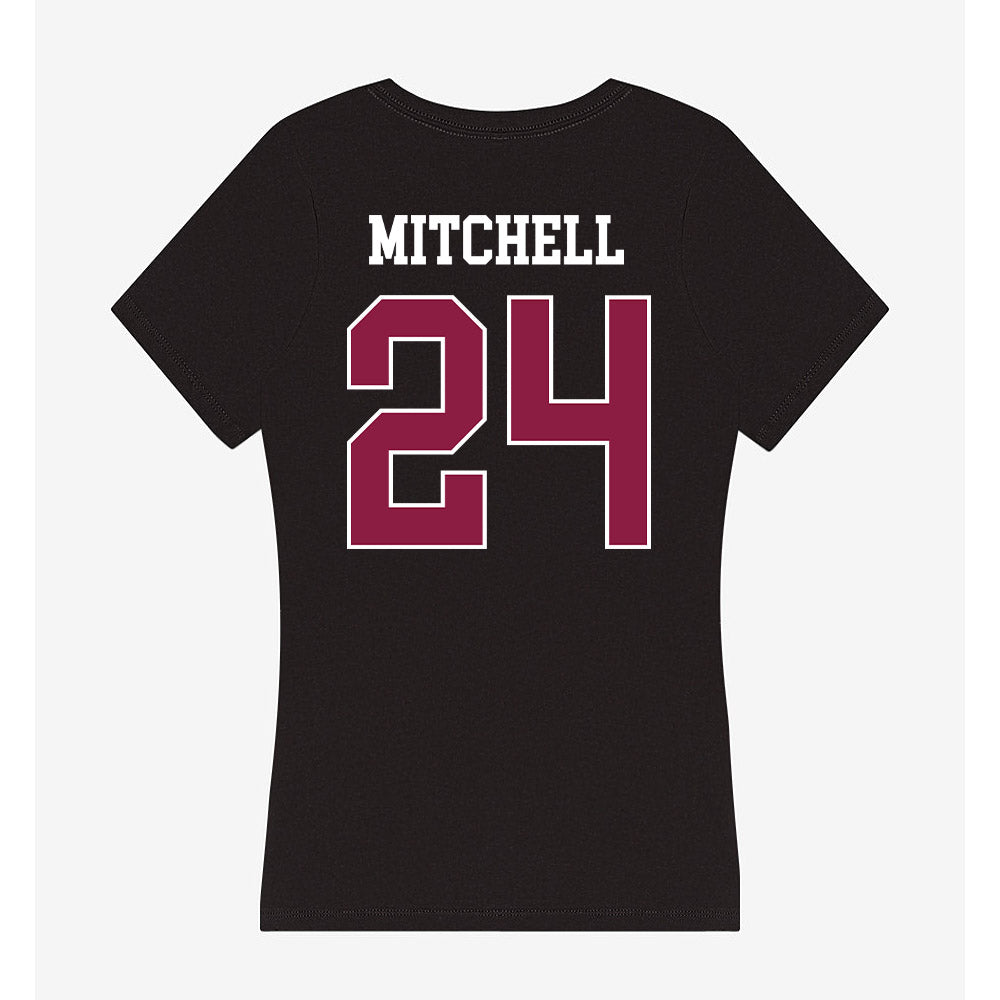 Virginia Tech - NCAA Women's Soccer : Natalie Mitchell - Women's V-Neck T-Shirt-1