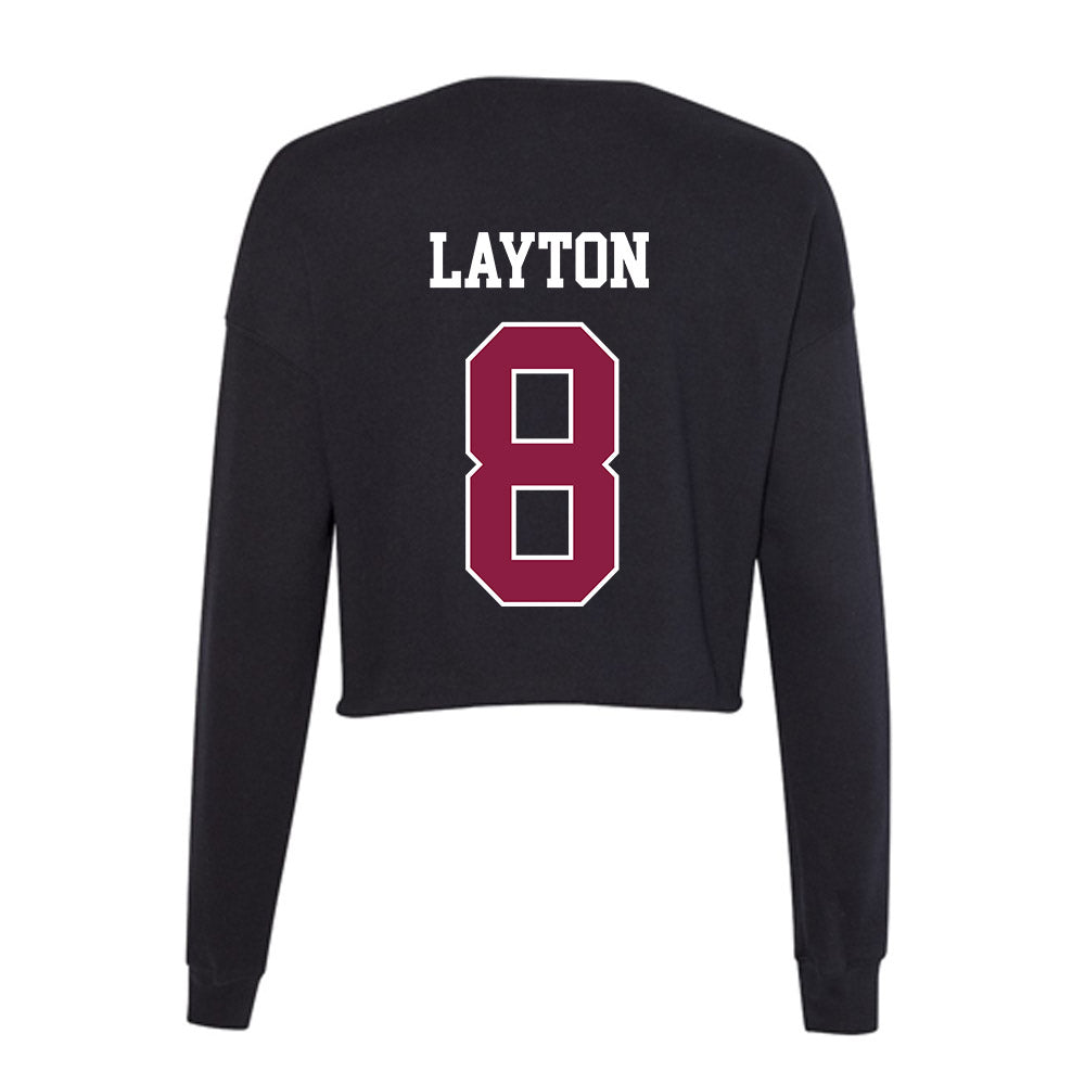 Virginia Tech - NCAA Softball : Avery Layton - Women's Cropped Crew Fleece-1