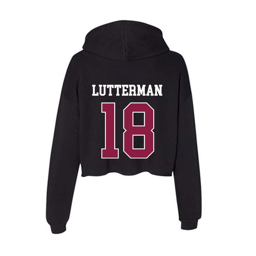 Virginia Tech - NCAA Baseball : Hudson Lutterman - Women's Crop Fleece Hoodie-1