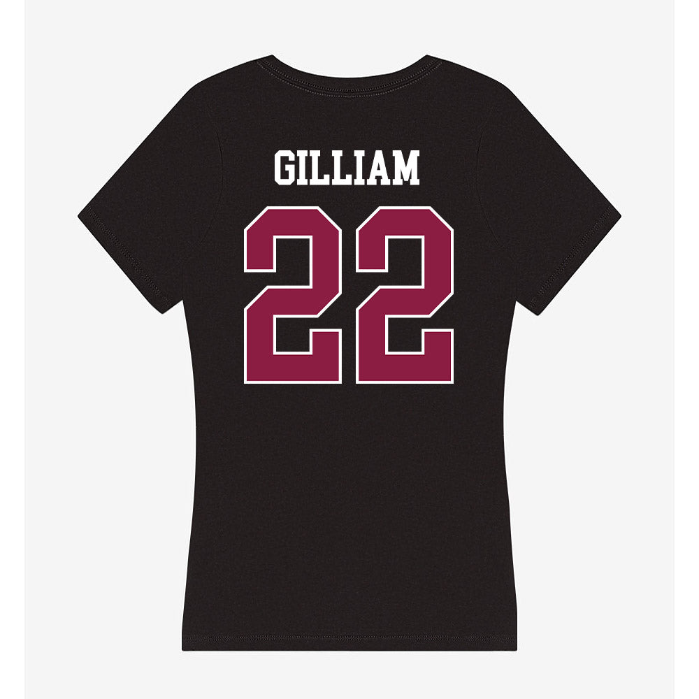 Virginia Tech - NCAA Football : Kelvin Gilliam - Women's V-Neck T-Shirt-1