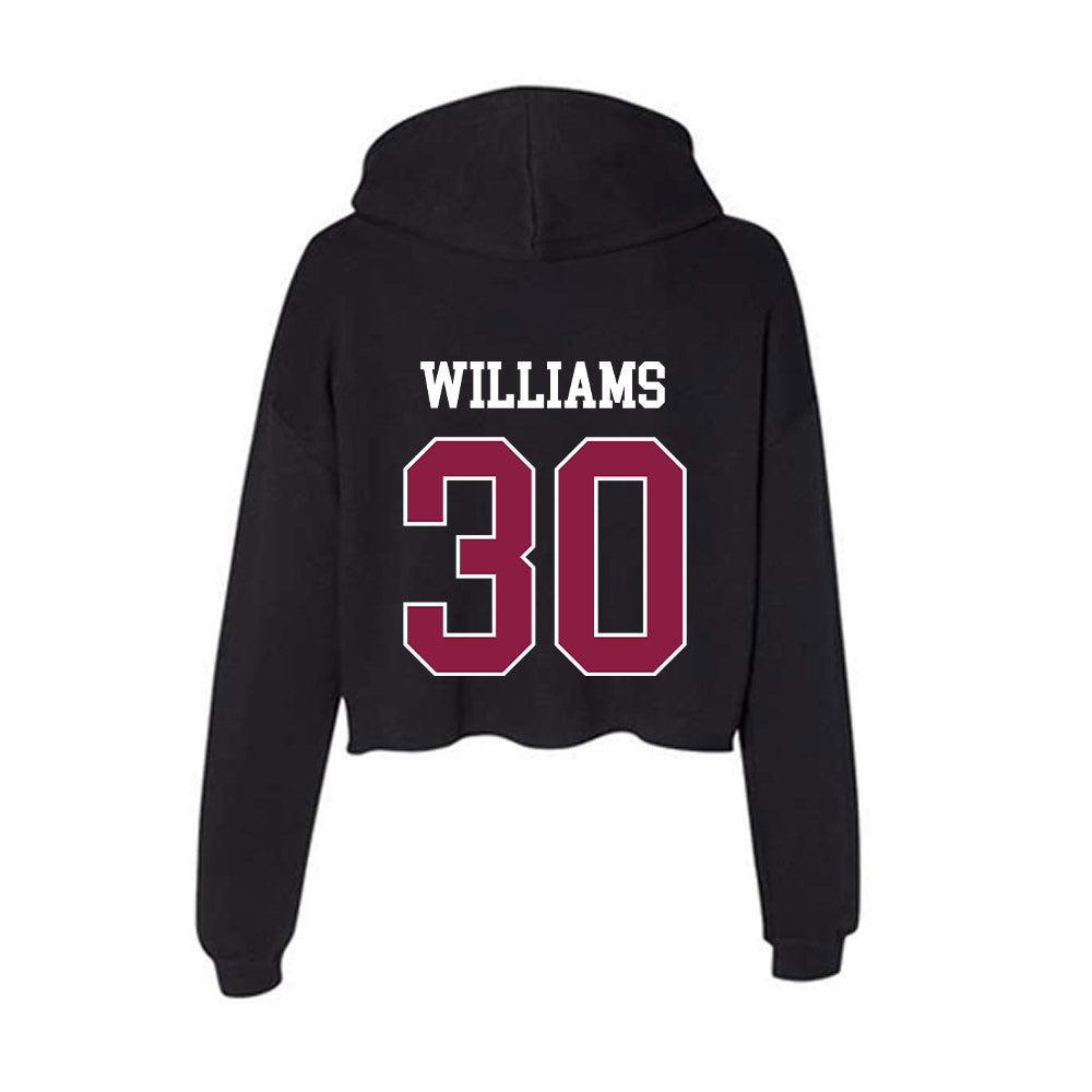 Virginia Tech - NCAA Football : Krystian Williams - Women's Crop Fleece Hoodie-1