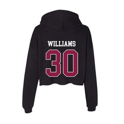 Virginia Tech - NCAA Football : Krystian Williams - Women's Crop Fleece Hoodie-1