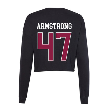 Virginia Tech - NCAA Football : Griffin Armstrong - Women's Cropped Crew Fleece-1