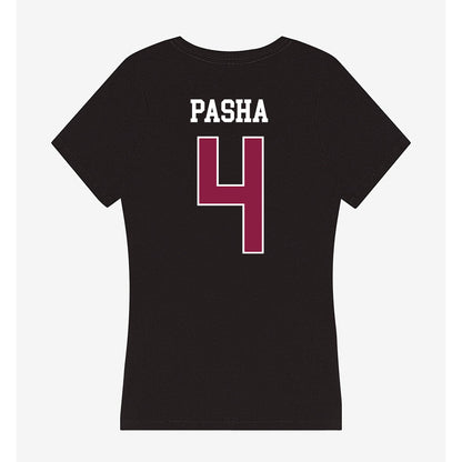 Virginia Tech - NCAA Men's Basketball : Izaiah Pasha - Women's V-Neck T-Shirt-1